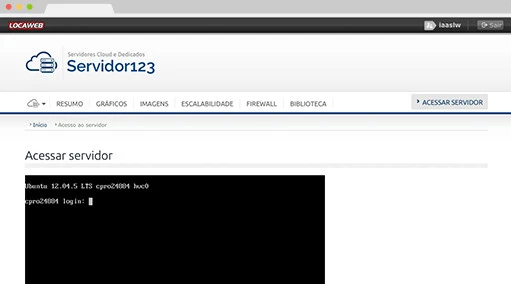Servidor via SSH e Console