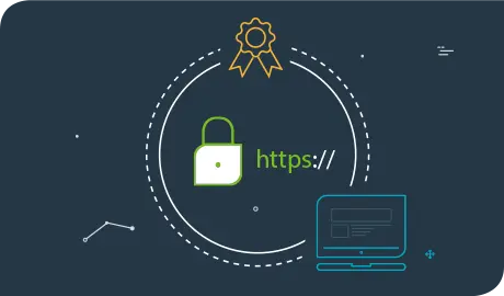 Site com cadeado ao lado da URL